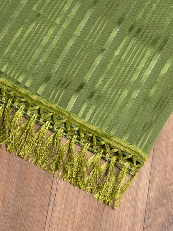 Embellished Striped Sycamore Saree online - India