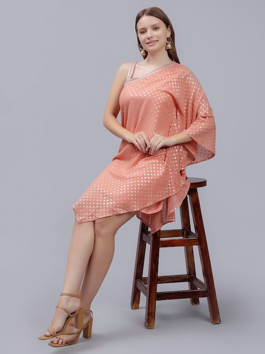 Buy One Shoulder Fusion Kaftan Dress For Women Online