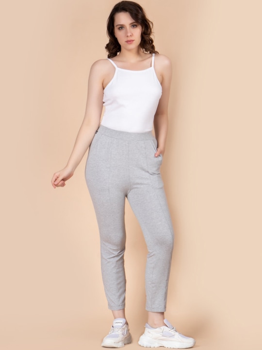 Buy Women Mid-Rise Track Pants Online in India