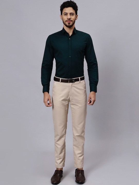 Buy Green Formal Shirt For Men Online in India
