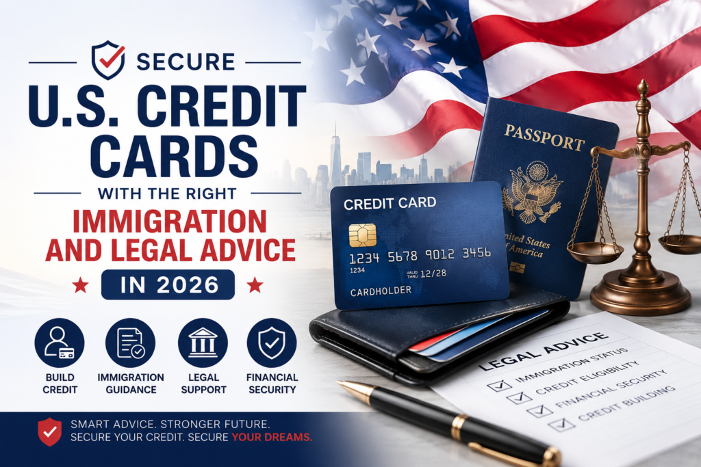 Learn how to secure U.S. credit cards in 2026 with the right immigration and legal advice. Discover eligibility tips, credit-building strategies, visa considerations, and smart financial guidance for immigrants.