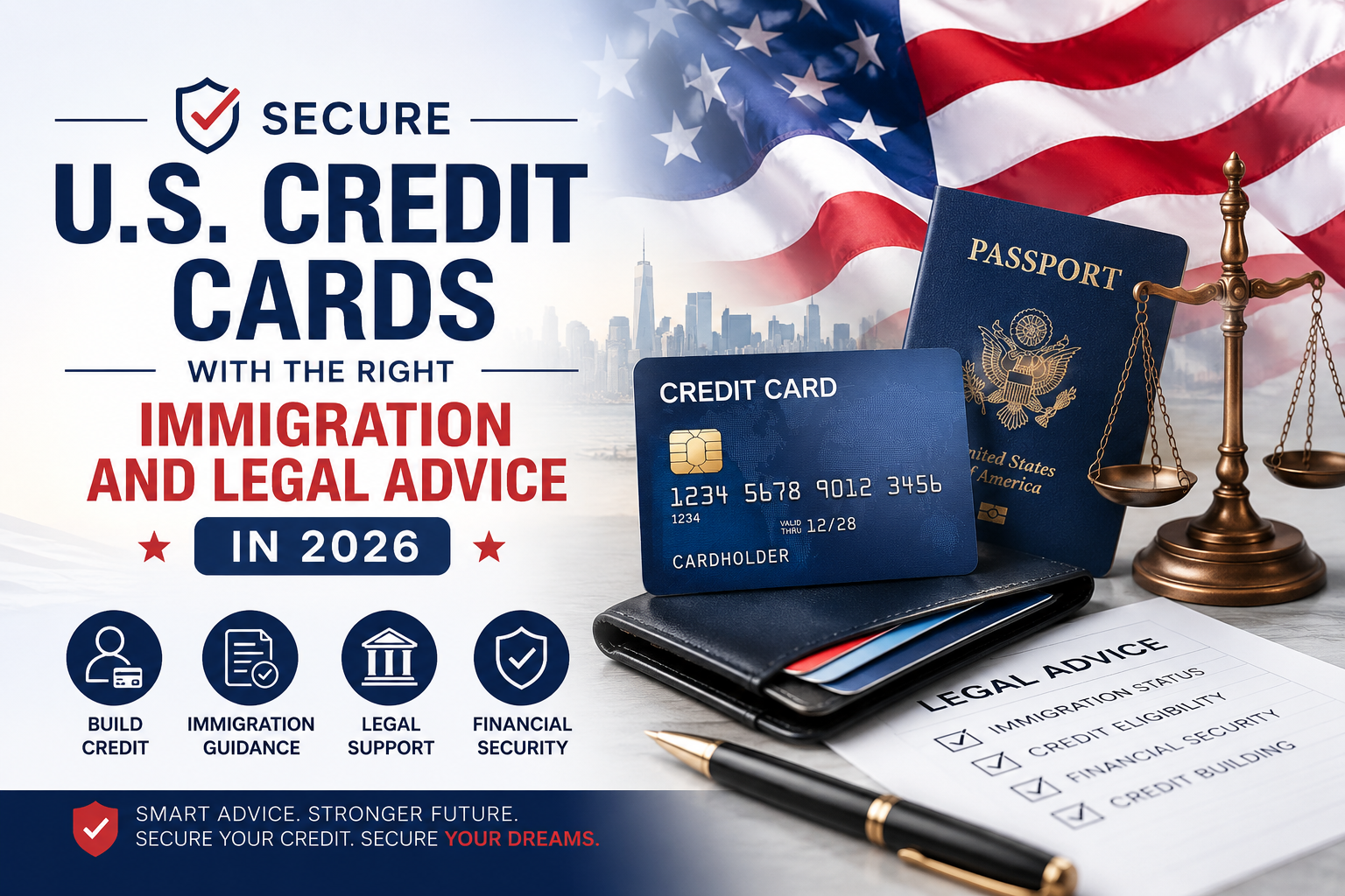 Learn how to secure U.S. credit cards in 2026 with the right immigration and legal advice. Discover eligibility tips, credit-building strategies, visa considerations, and smart financial guidance for immigrants.