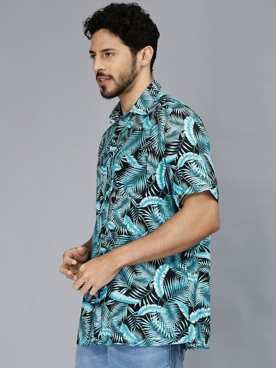 Classic Slim Fit Floral Printed Casual Shirt