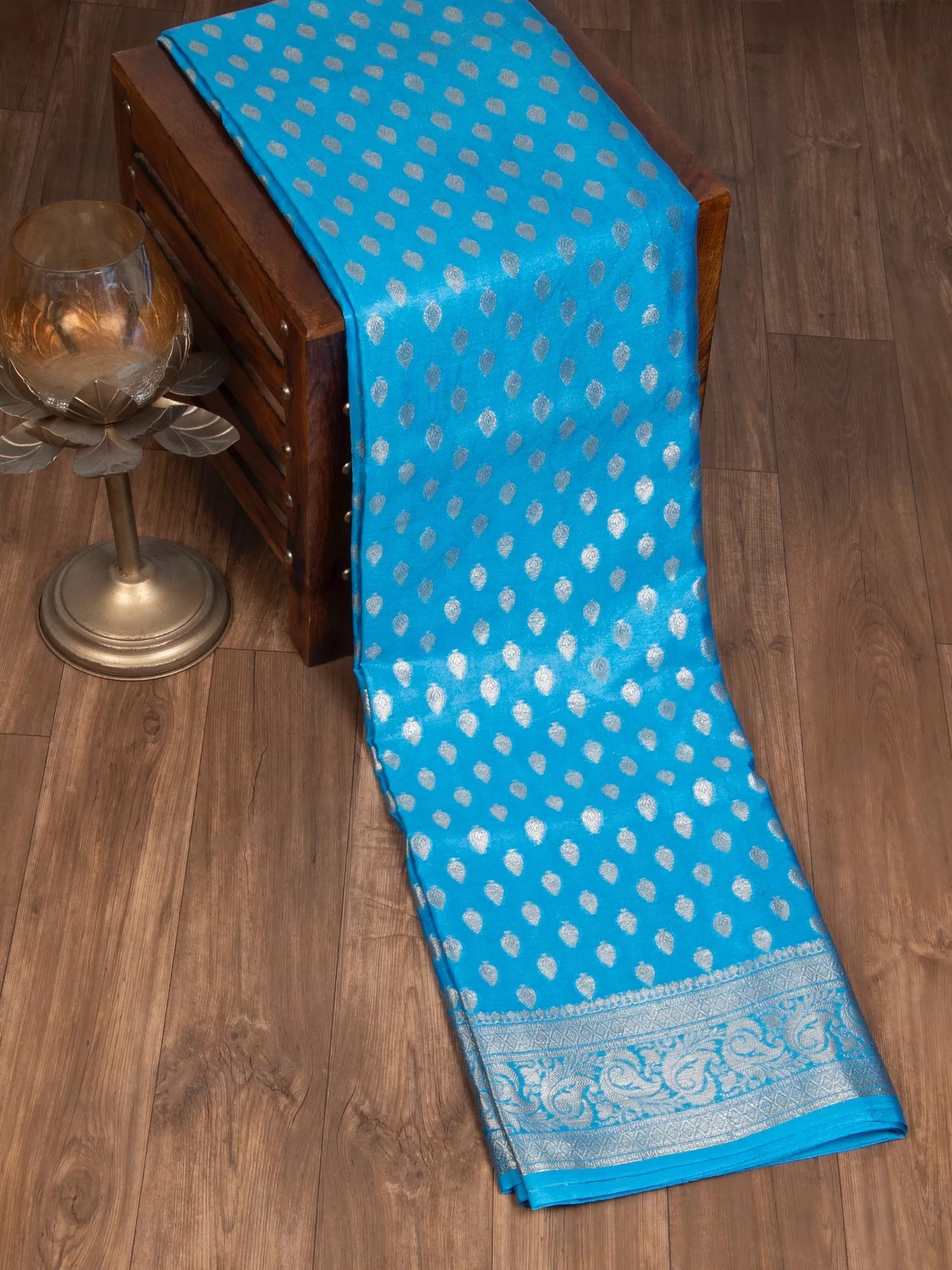 Banarasi Saree with Golden Zari Weave Soft Silk