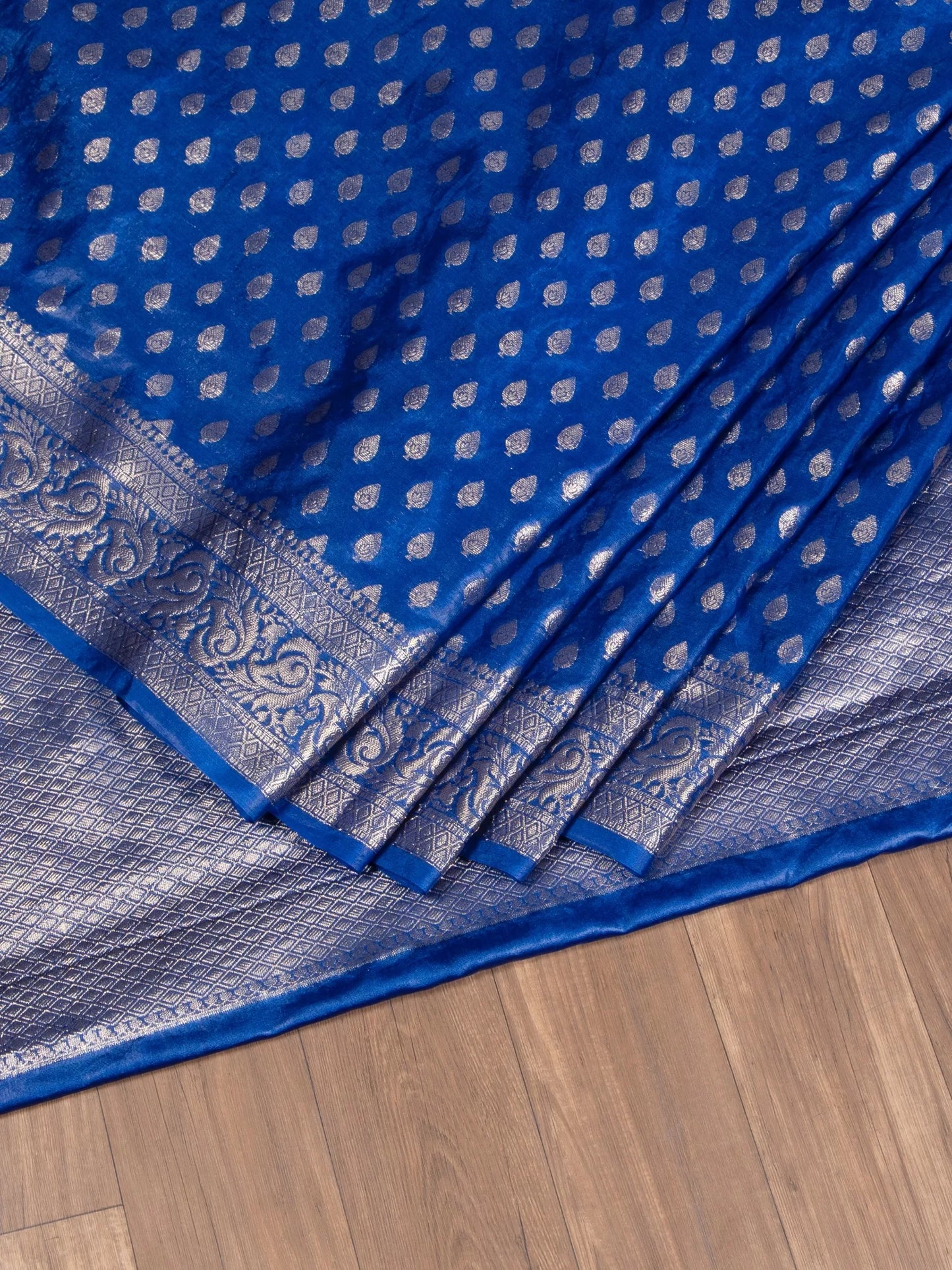 Banarasi Saree with Golden Zari Weave Soft Silk