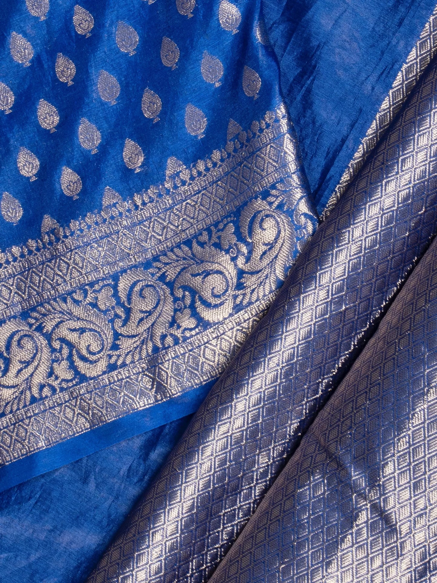 Banarasi Saree with Golden Zari Weave Soft Silk