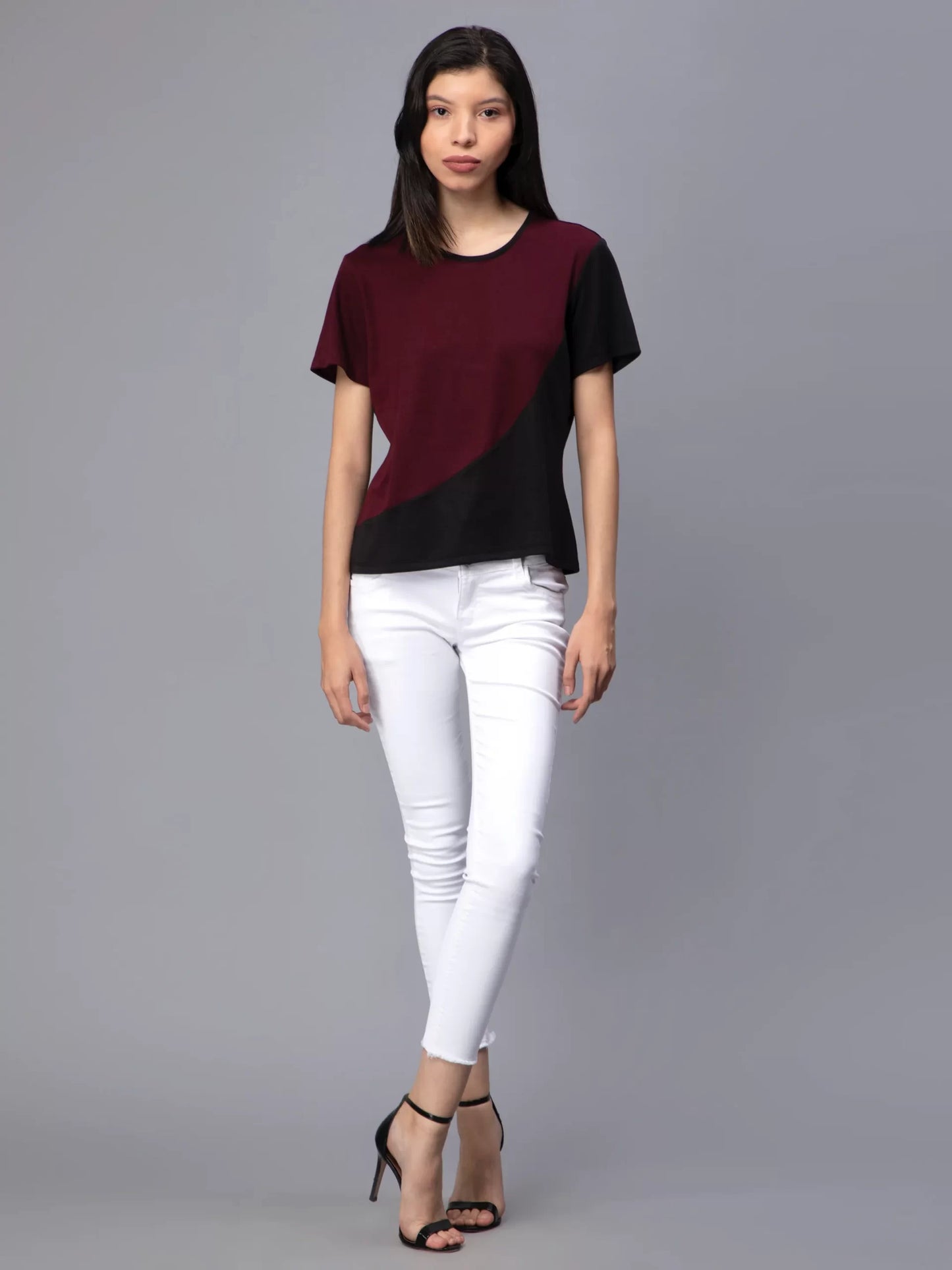 Round Neck Slim Fit Cotton T-shirt