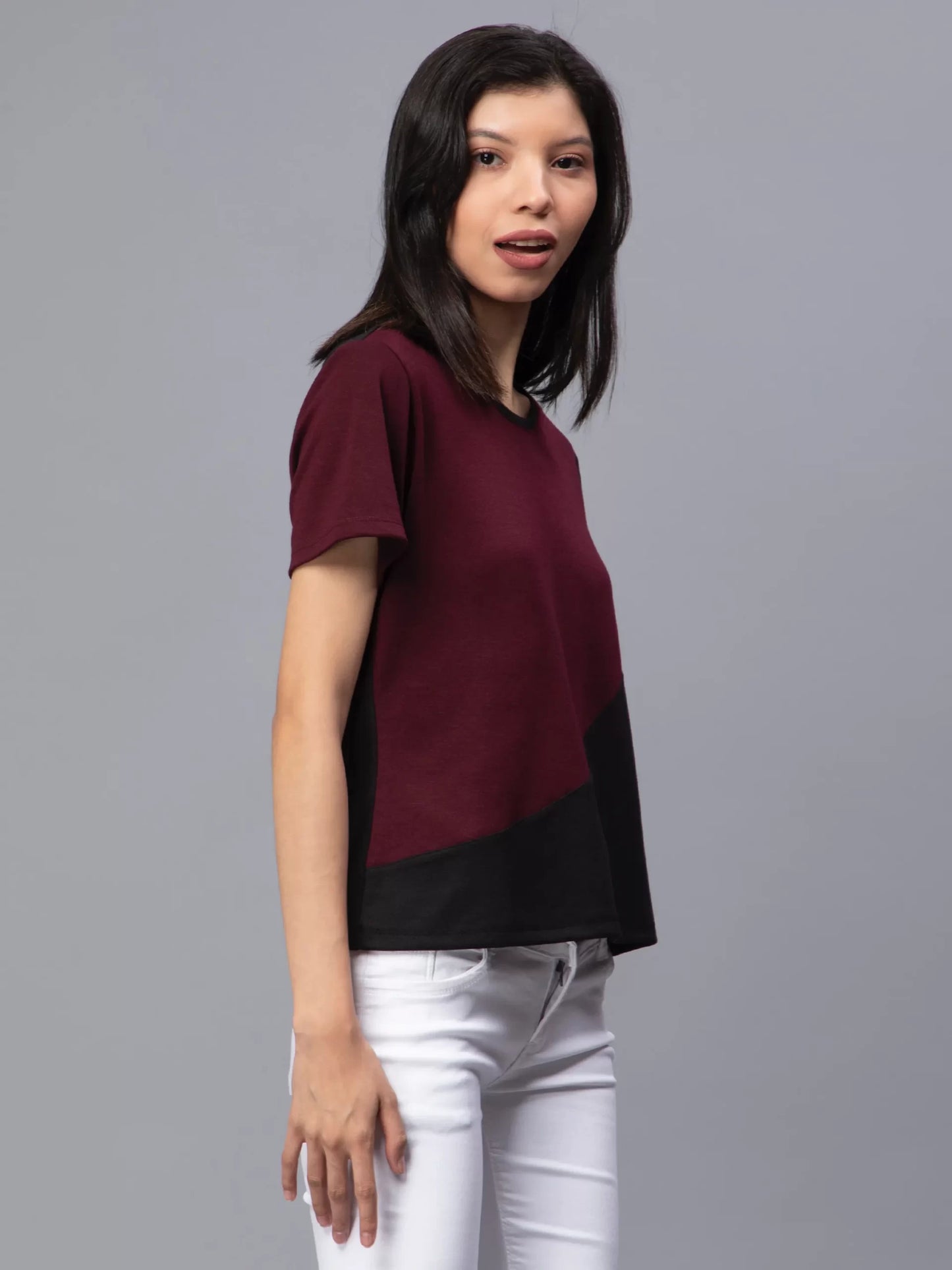 Round Neck Slim Fit Cotton T-shirt