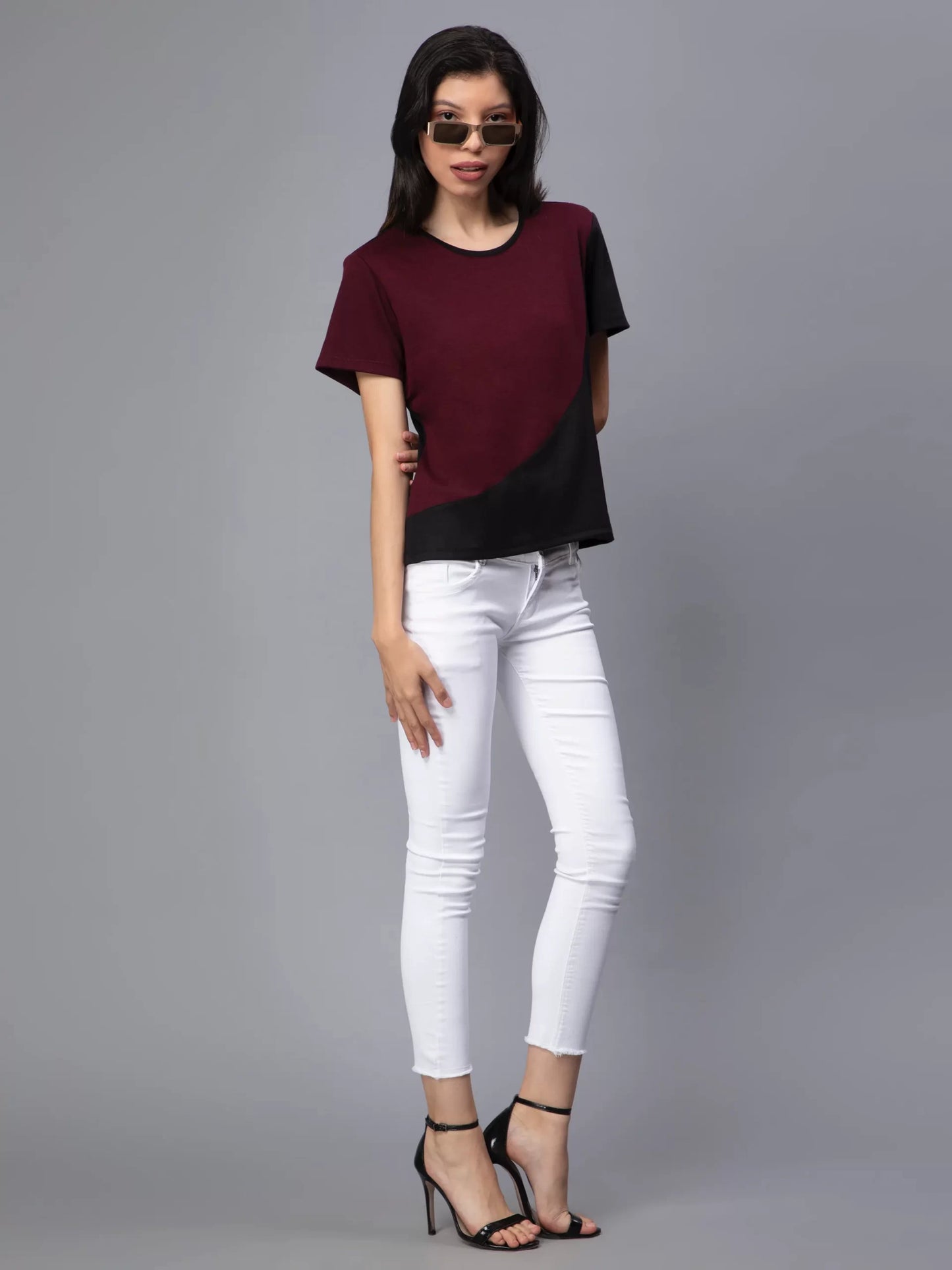 Round Neck Slim Fit Cotton T-shirt