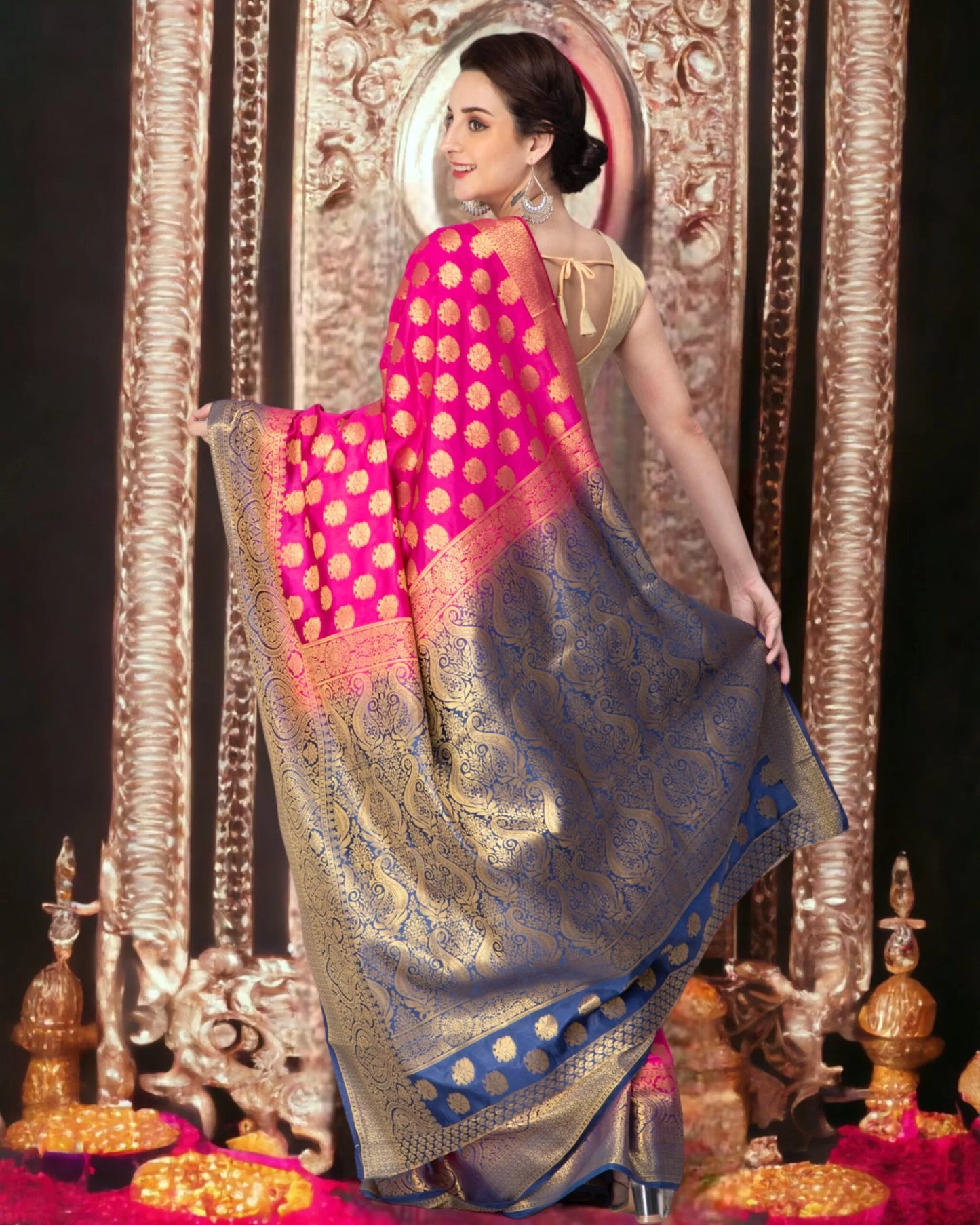 Self Design Silk Saree