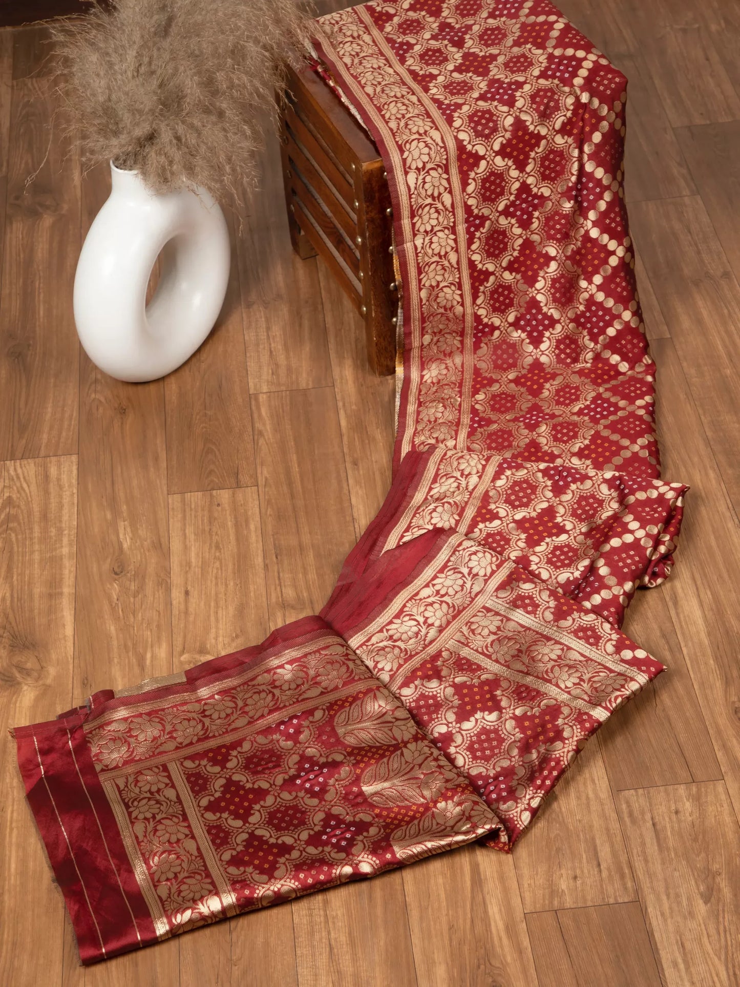 Banarasi Weaving Bhendhej Silk Patola Saree