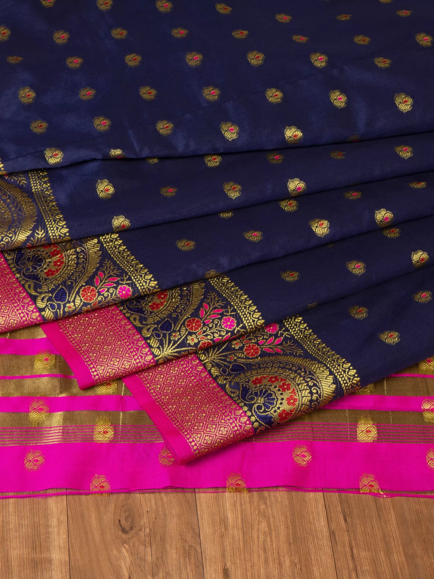 Cotton Silk Gold Zari Saree