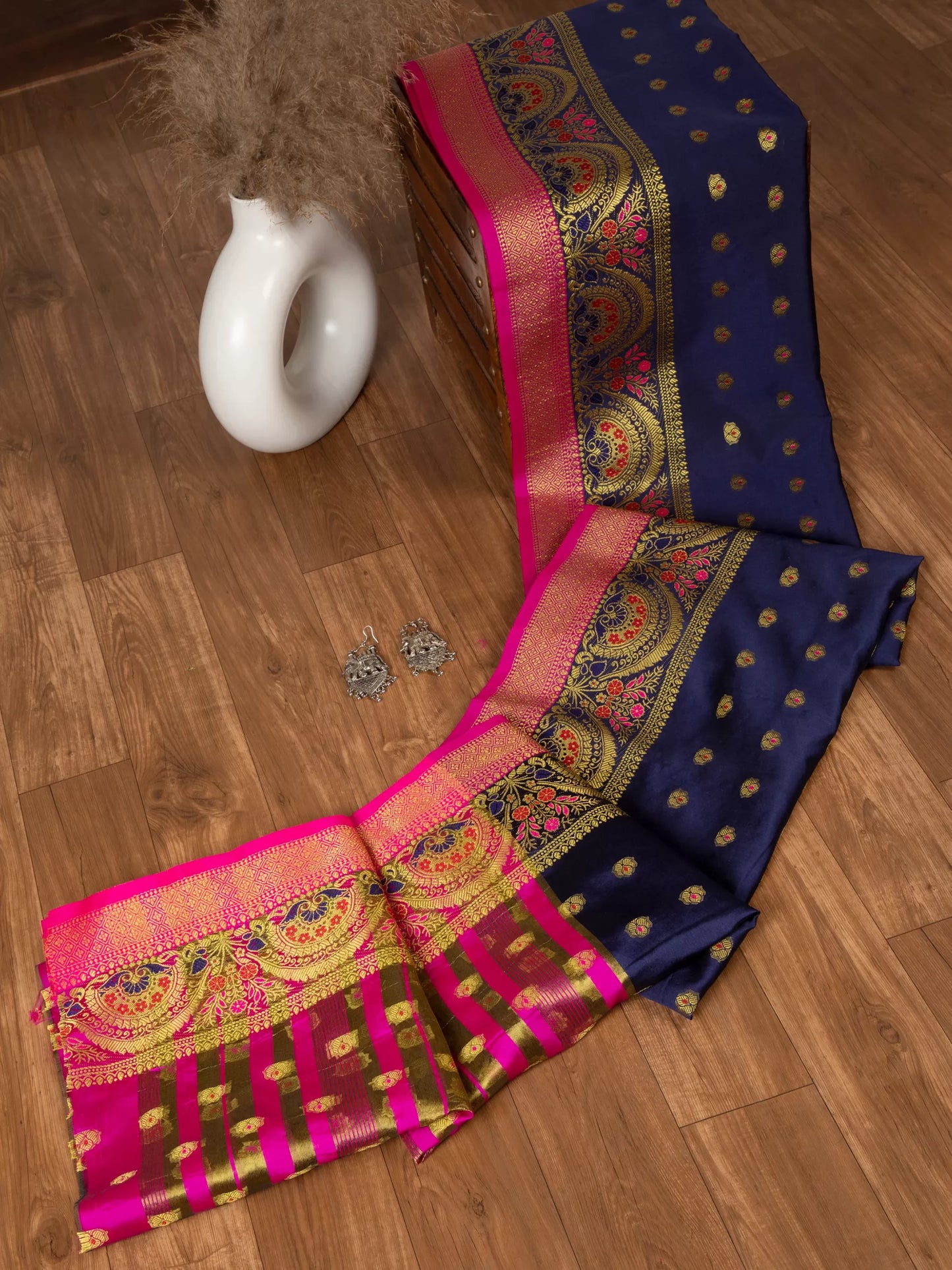 Cotton Silk Gold Zari Saree