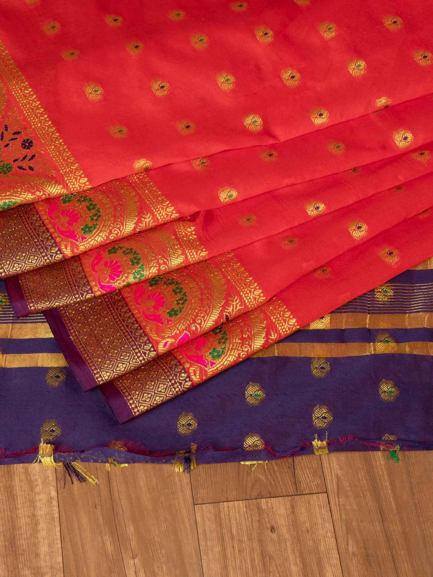 Cotton Silk Gold Zari Saree