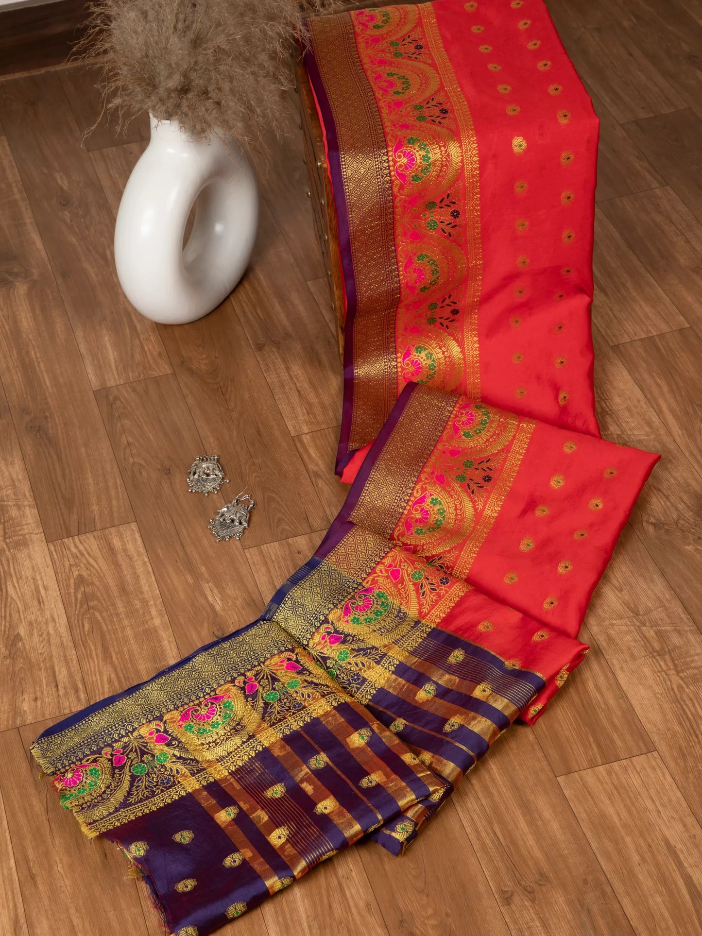 Cotton Silk Gold Zari Saree