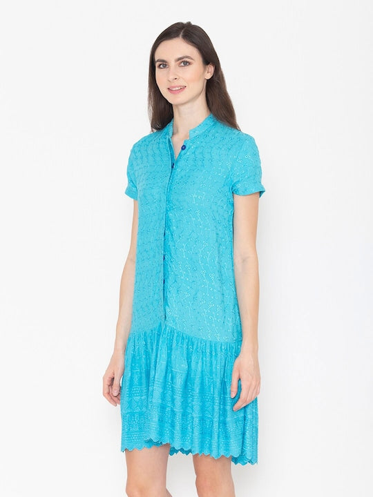 Self Design Shirt Dress