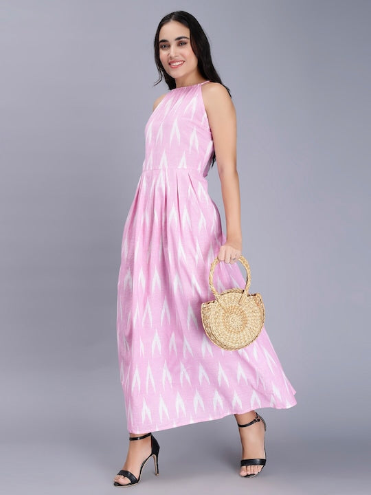 Ethnic Motifs Print Maxi Dress