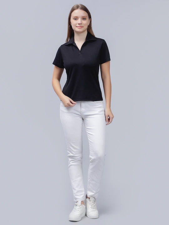 Polo Collar Cotton Slim Fit T-shirt