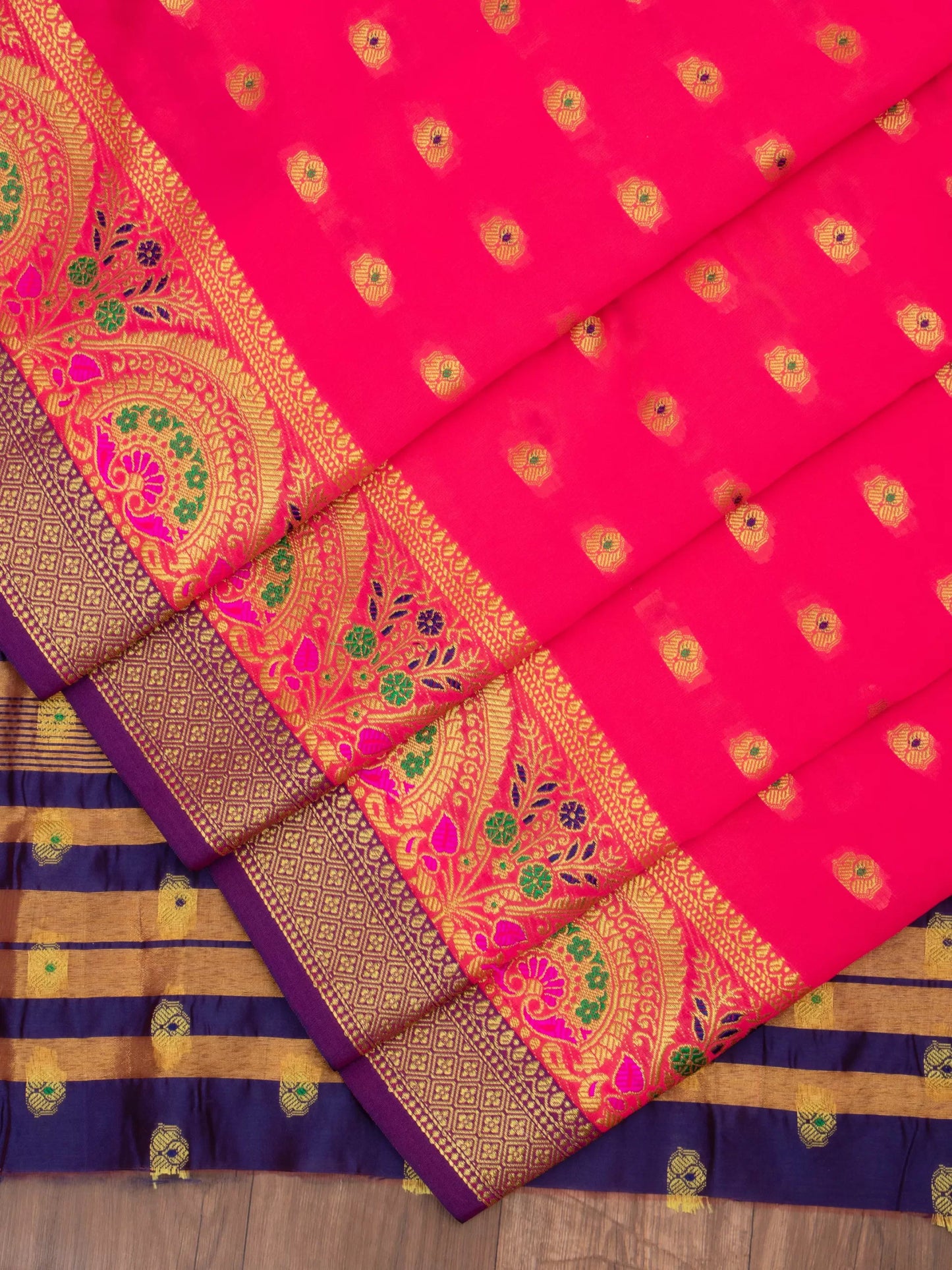 Cotton Silk Gold Zari Saree