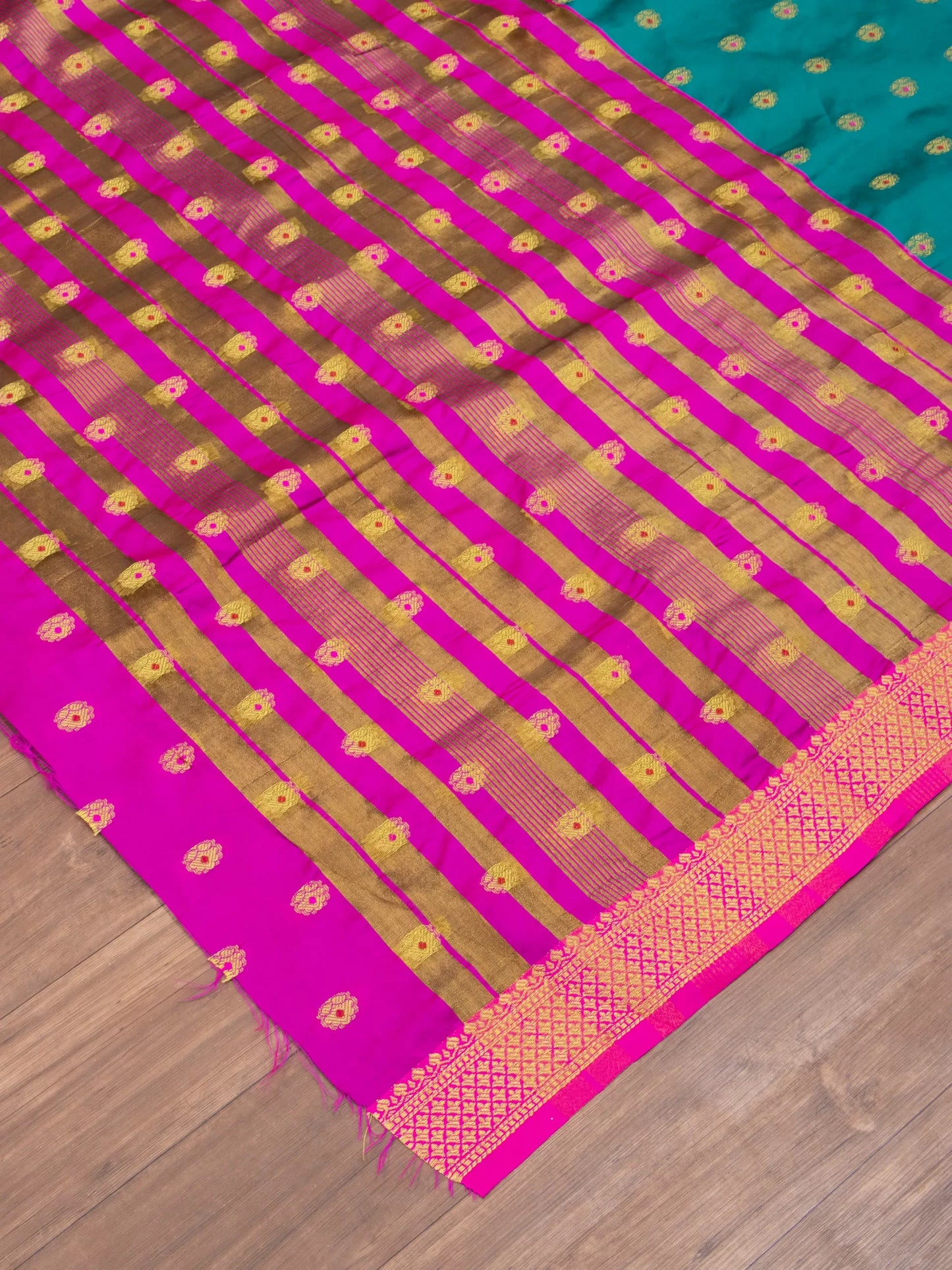 Cotton Silk Gold Zari Saree