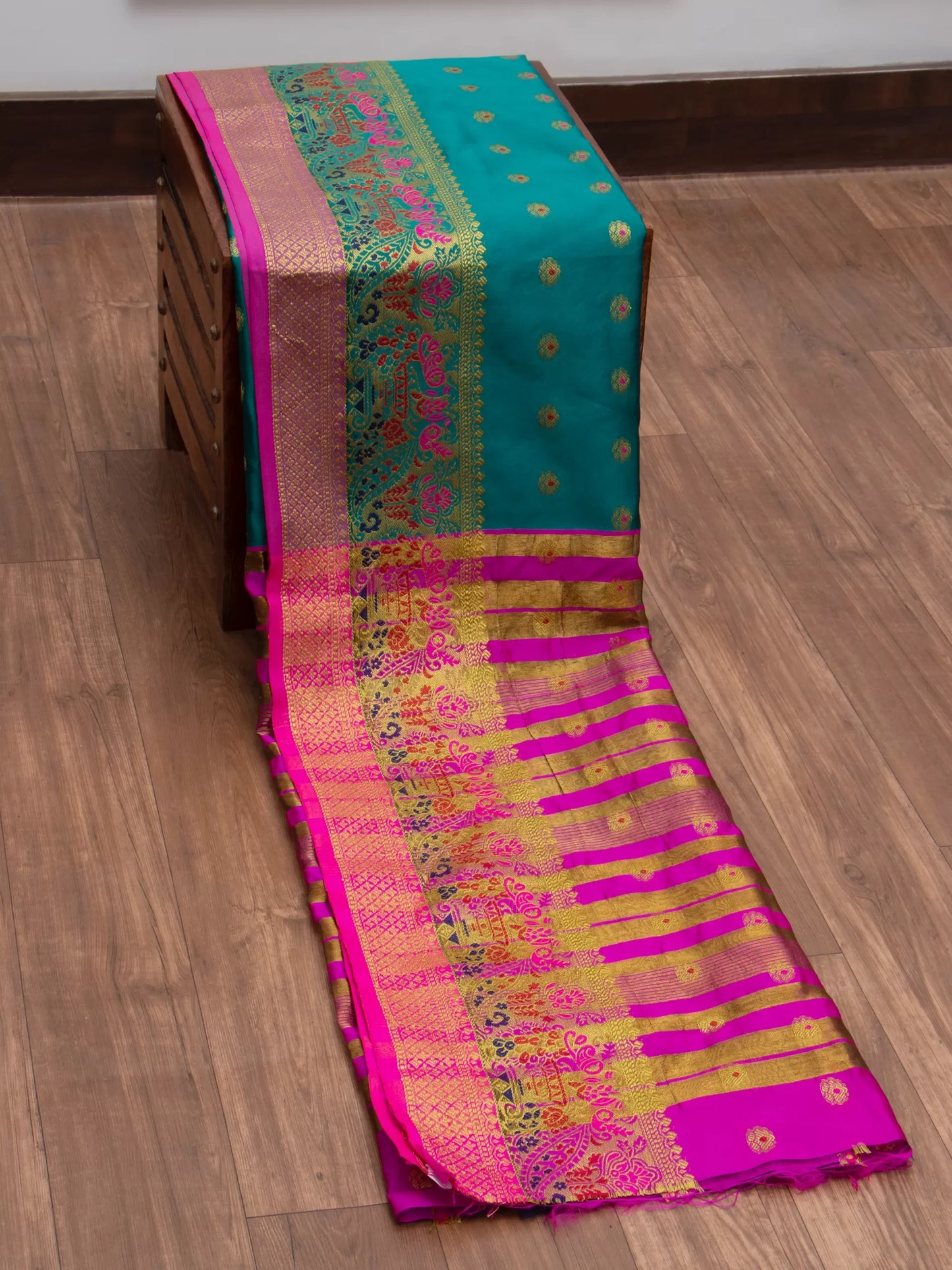 Cotton Silk Gold Zari Saree