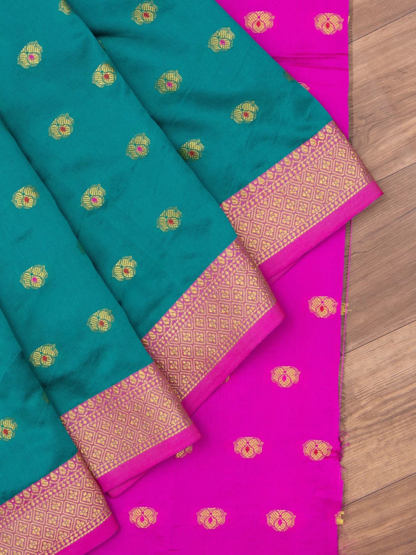 Cotton Silk Gold Zari Saree