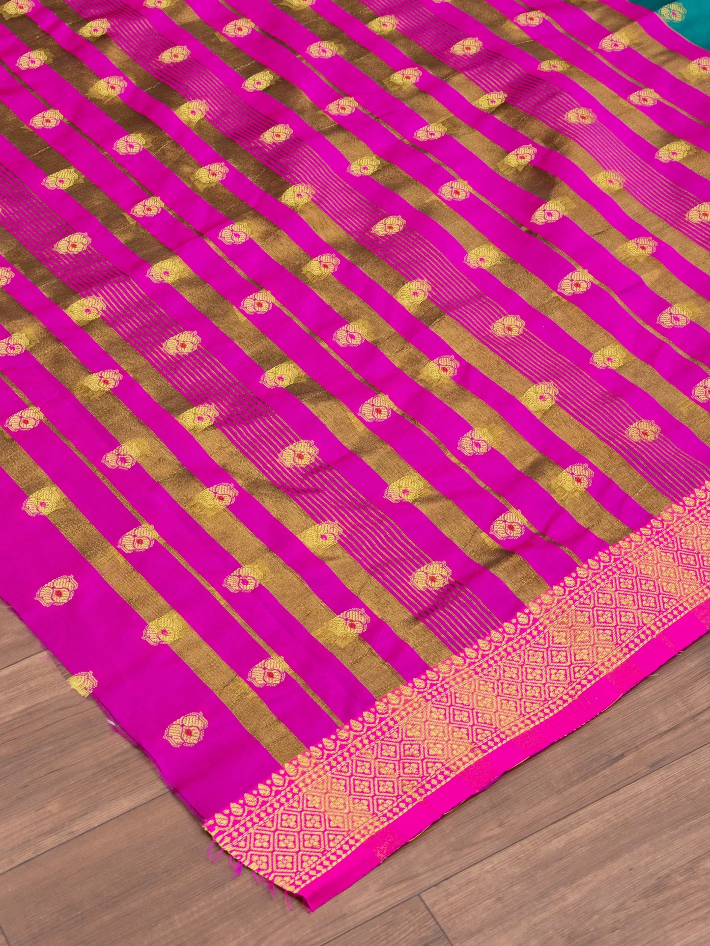 Cotton Silk Gold Zari Saree