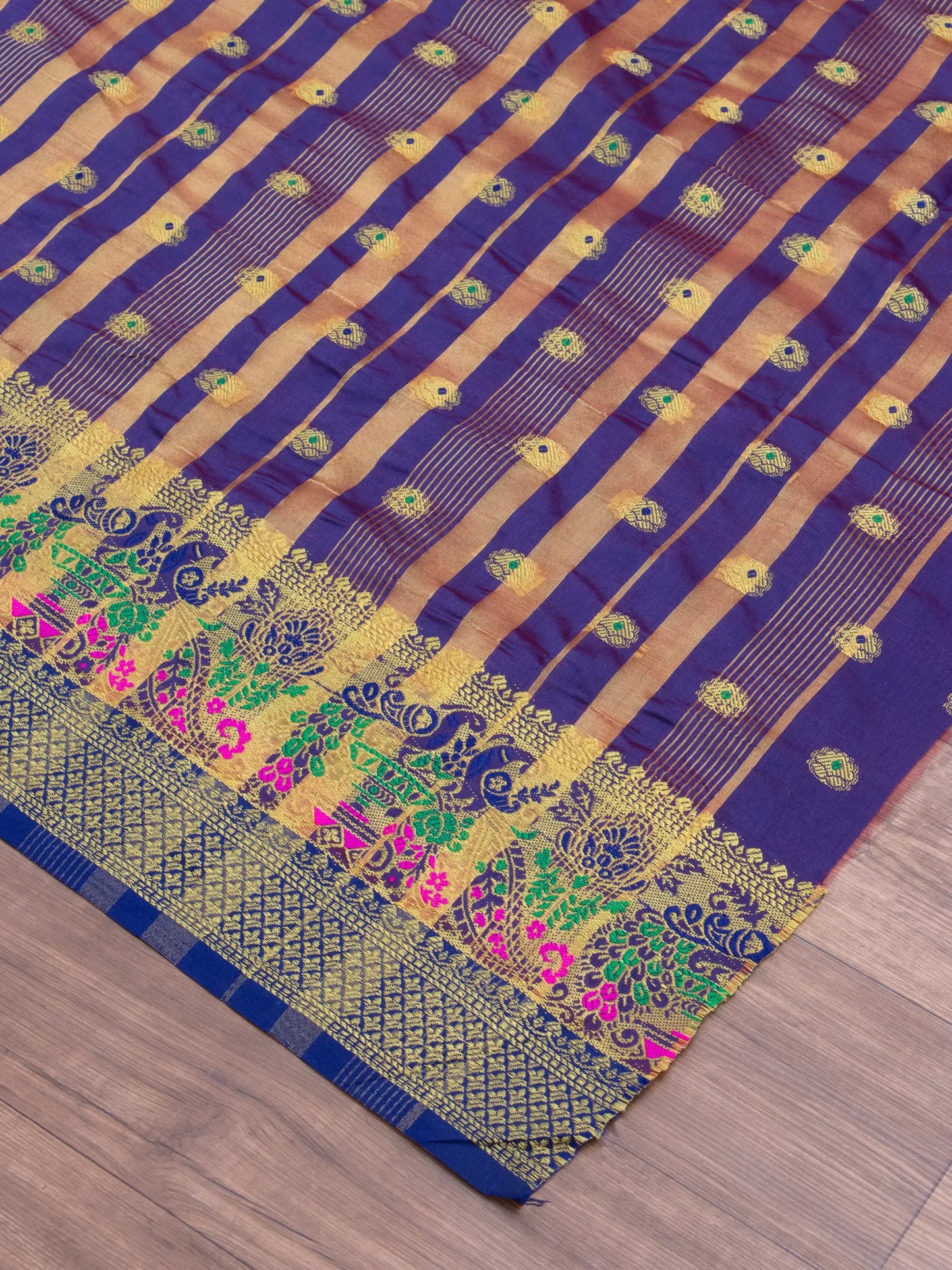 Cotton Silk Gold Zari Saree