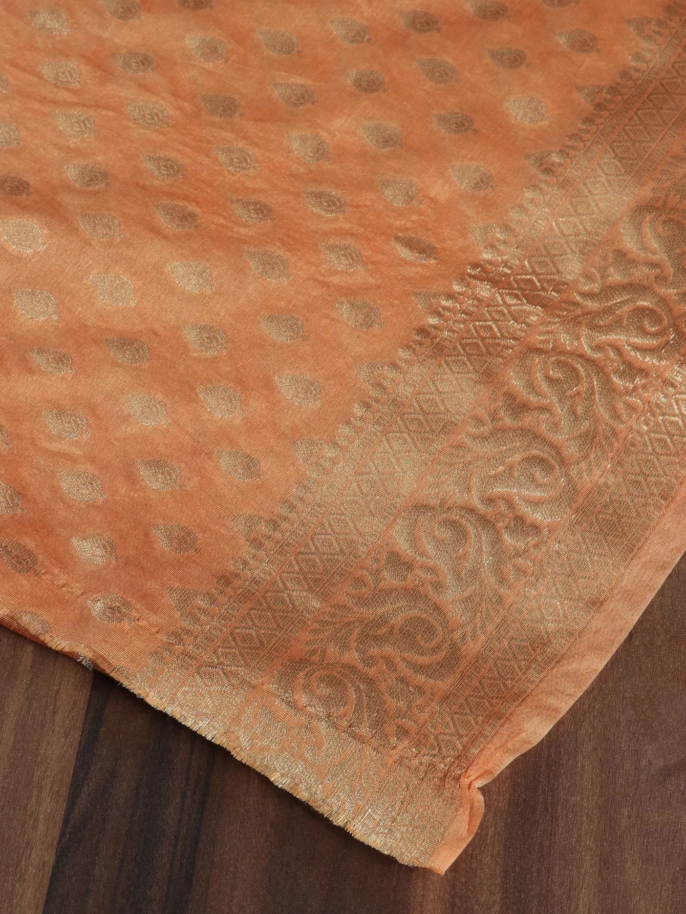 Banarasi Saree with Golden Zari Weave Soft Silk