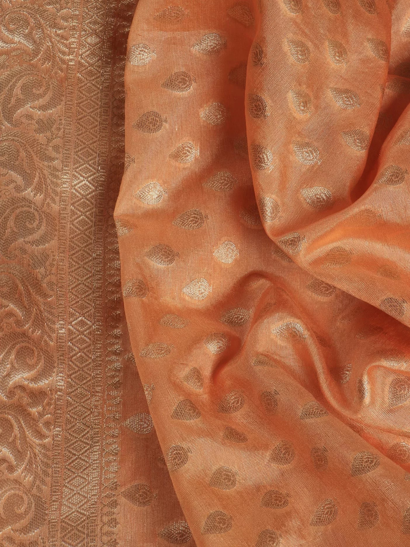 Banarasi Saree with Golden Zari Weave Soft Silk