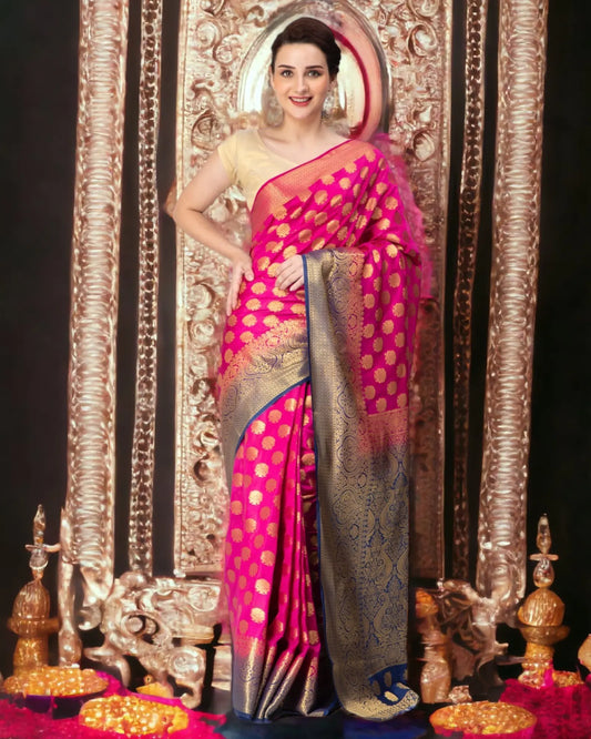 Self Design Silk Saree