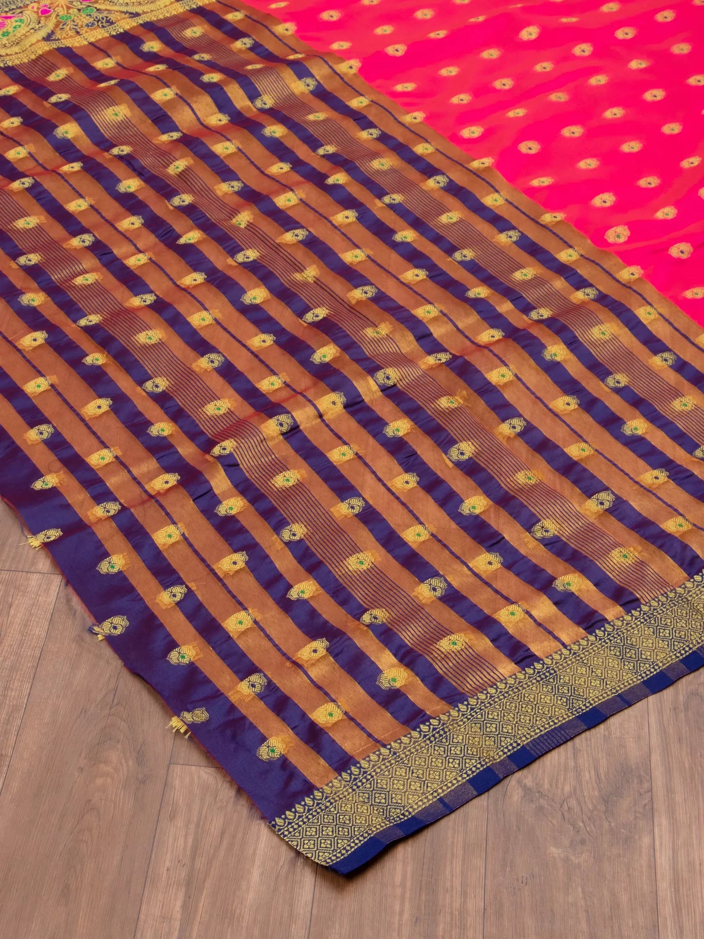 Cotton Silk Gold Zari Saree