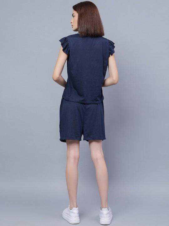 Round Neck T-Shirt With Shorts