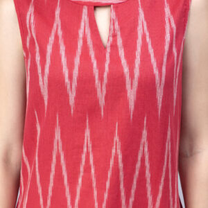 ethnic motifs roll up sleeves mandarin collar cotton straight kurta